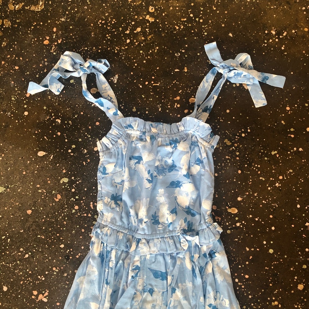 MISA Los Angeles Primrose Dress Blue - Picture 9 of 11